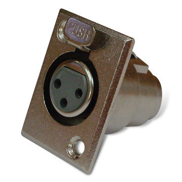 Connecteurs XLR, types mâles et femelles de 3 à 7 broches