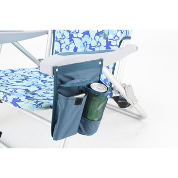 China Low Profile Beach Chair With Pillow Side Table And