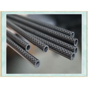 36*16mm Twill Weave Style 3k Carbon Fiber Oval Tube With