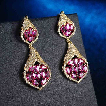 China New Arrival Gold Plated Natural Ruby Earrings Whole On Whole China New Arrival Gold Plated Natural Ruby Earrings