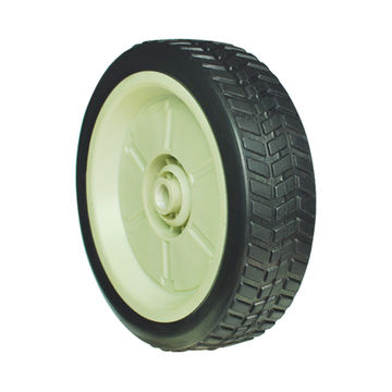 China Solid Rubber Tire With Plastic Rim For Honda Lawn Mower On China Solid Rubber Tire With Plastic Rim For Honda Lawn Mower