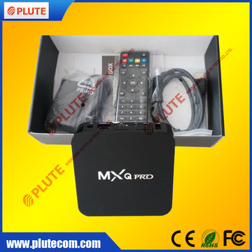 La caja elegante Kodi, MXQ favorable, la mayoría del Amlogic popular S905 UHD quad-core 4K 60fps de la TV, apoya H.265