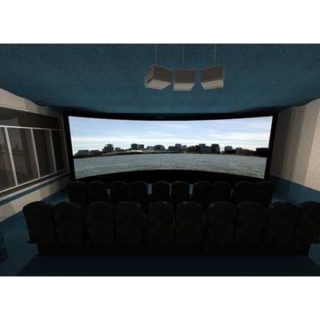 China Large Curved Projection Screen for Flight Simulator System on ...