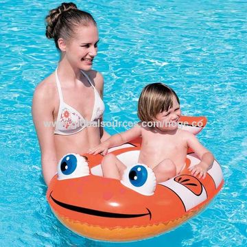 Childrens/kids Inflatable Clown Fish Raft/boat/dinghy Pool Toy