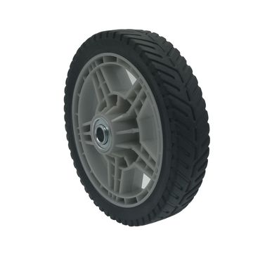 China Plastic wheel with ball bearing , lawn mower wheels on Global Sources