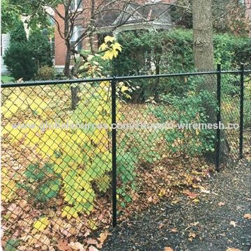 China Pvc Coated Chain Link Fence Used In Railway Highway Fences