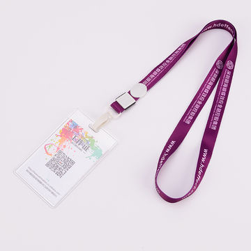 White Cotton Lanyard ID Card Holder - China Lanyard ID Card Holder