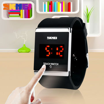 Led digital touch screen clearance watch