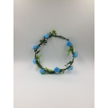 China Colorful Hair Clips Best Selling Pvc Artificial Wreaths For