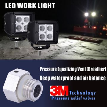 Luzes LED automotivas do trabalho, 100% impermeável &amp; anti-fog, vida útil longa