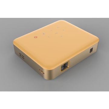 2017 proyector del bolsillo del 1.2:1 USB/Android 4.4 DLP LED del tiro del cortocircuito del negro de la buena calidad