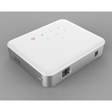 2017 proyector del bolsillo del 1.2:1 USB/Android 4.4 DLP LED del tiro del cortocircuito del negro de la buena calidad