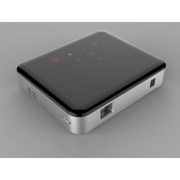 2017 proyector del bolsillo del 1.2:1 USB/Android 4.4 DLP LED del tiro del cortocircuito del negro de la buena calidad