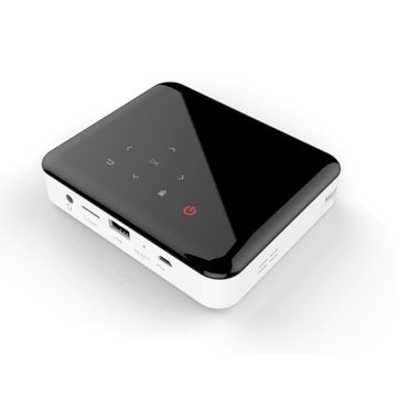 2017 proyector del bolsillo del 1.2:1 USB/Android 4.4 DLP LED del tiro del cortocircuito del negro de la buena calidad