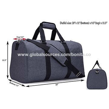 China Gym Duffel Bag For Men And Women With Shoe Compartment