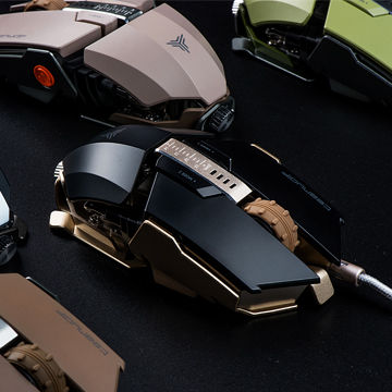 Size Adjustable Gaming Mouse With Metal Housing, Sniping