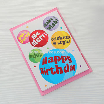 china custom design folded printed greeting birthday christmas folded birthday cards