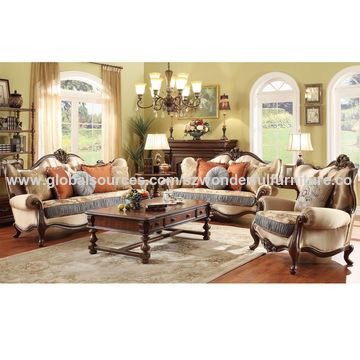 China Antique Design Solid Wood Sofa For Home Sets Fabric China Antique Design Solid Wood Sofa For Home Sets Fabric
