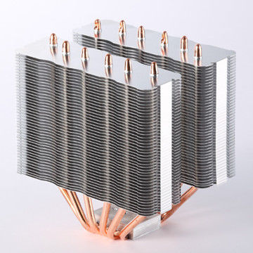 China Aluminum Fins Heat Sink With Copper Heat Pipe For