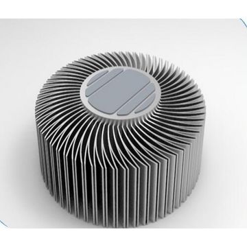 China Round Aluminum Led Extruded Heat Sink On Global Sources