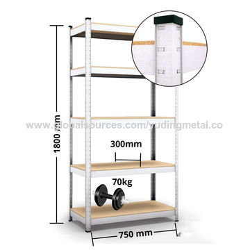 China Boltless Heavy Duty MDF warehouse 5 TIERS Racking Shelving Unit ...