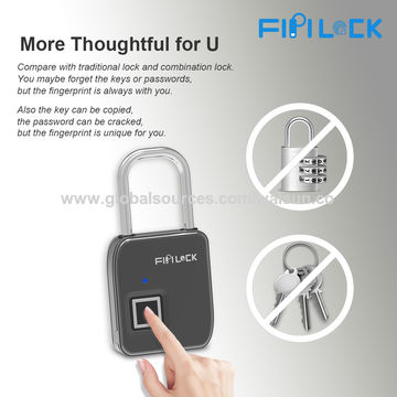 China Electronic Smart Fingerprint Padlock Portable Bag On China Electronic Smart Fingerprint Padlock Portable Bag