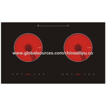 China Built In 2 Zone Induction Ceramic Hob Double Induction