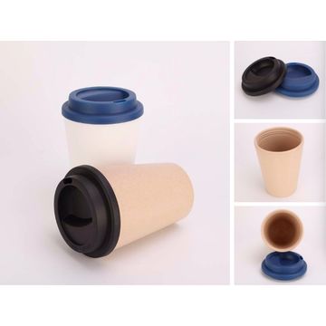 China Disposable Compostable 8oz Bamboo Fiber Water-Based Coating Paper Cup  Manufacturer and Supplier