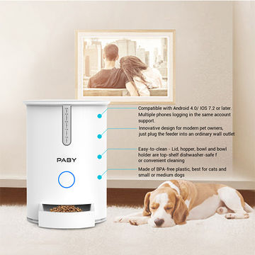 China Paby Fd1 Smart Pet Feeder Automatic Food Dispenser For Cats