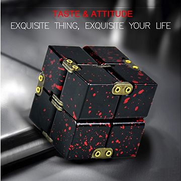 Adhd Fidget Toys Metal Infinity Cube Anti Stress Aluminum Alloy - Main Image