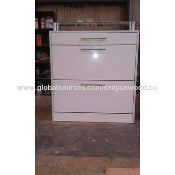 China Simple Wooden Corner Shoe Cabinet With Sliding Door Design On China Simple Wooden Corner Shoe Cabinet With Sliding Door Design