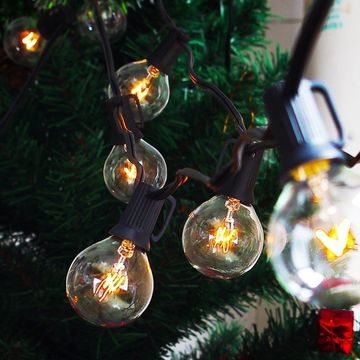 China Festoon Lights 10m 20 G40 Bulb Outdoor Waterproof Belt Garland China Festoon Lights 10m 20 G40 Bulb Outdoor Waterproof Belt Garland With Color Led Bulbs