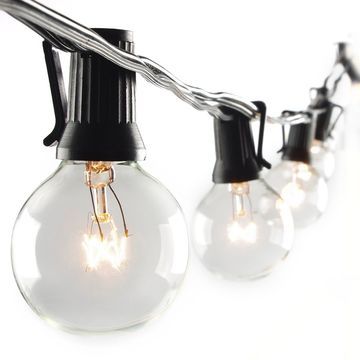 China Festoon Lights 10m 20 G40 Bulb Outdoor Waterproof Belt Garland China Festoon Lights 10m 20 G40 Bulb Outdoor Waterproof Belt Garland With Color Led Bulbs