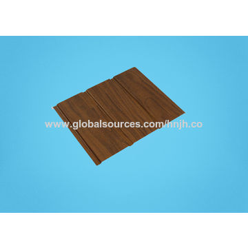 China Pvc Wall Ceiling Panels 12mm Wooden Grain Mould Proof On