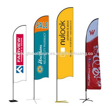 China Custom Beach Flag Banner Knitted Polyester Advertising Flags China Custom Beach Flag Banner Knitted Polyester Advertising Flags For Outdoor Events