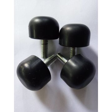 China Silicone Rubber Foot Rubber Pads With Stainless Steel Screws