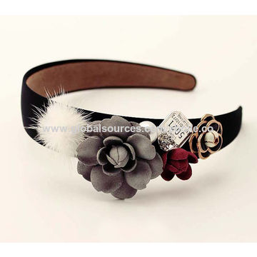 China Exquisite Fashionable Retro Style Wide Headbands With