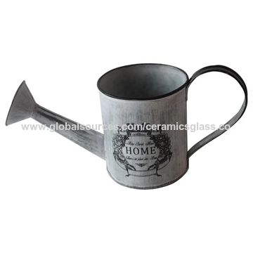 China Customized Flower Water Cans Garden Decorative Antique Metal
