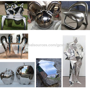 china metal small stainless steel sculpture interior decoration and steelsculpture