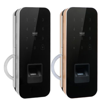 China Fingerprint Password Cards Smart Glass Door Lock On Global