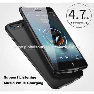 Funda de batería de 4,7 pulgadas, caja de batería, capacidad de 2800mAh para iPhone7/8