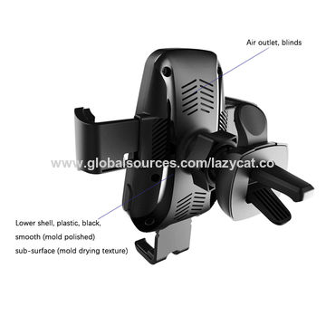 China Car Phone Holder Electric Wireless Charger For Air Outlet Car Phone Holder Electric Wireless Charger For Air Outlet