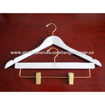 China Set Of Wedding Dress Skirt Uniform Wooden Hanger High Grade