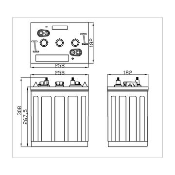 China 3-Ev-210 Golf Cart Deep Cycle Storage Battery on Global Sources ...