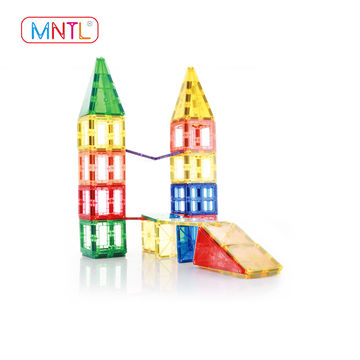 Playmags Ensemble ABC de tuiles magnétiques 3D - 36 pièces