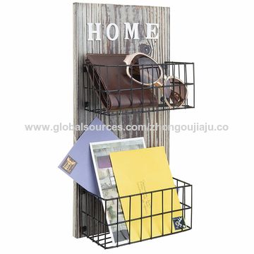 China Wood Metal 2 Tier Wire Wall Basket On Global Sources China Wood Metal 2 Tier Wire Wall Basket