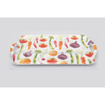 China Customized Rectangle Melamine Serving Food Tray For Home China Customized Rectangle Melamine Serving Food Tray For Home Restaurant