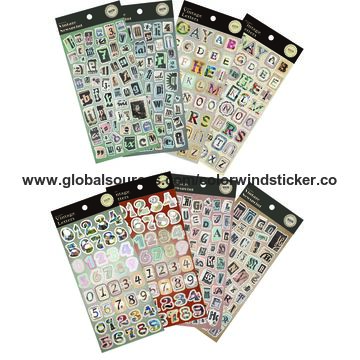 Wholesale Custom Design Gold Silver Black White PVC Foam Alphabet  Decorative Puffy Letter Stickers for Scrapbook Paper Craft - China Sticker  and Custom Sticker price