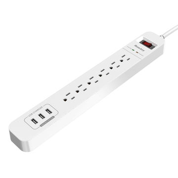 China 6-Outlet Surge Protector Power Strip Electric Extension ...