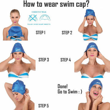 China Adult Silicone Swimming Cap Suitable For Short And Medium